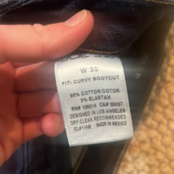 Joes curvy bootcut jeans size 30 - Picture 3 of 3